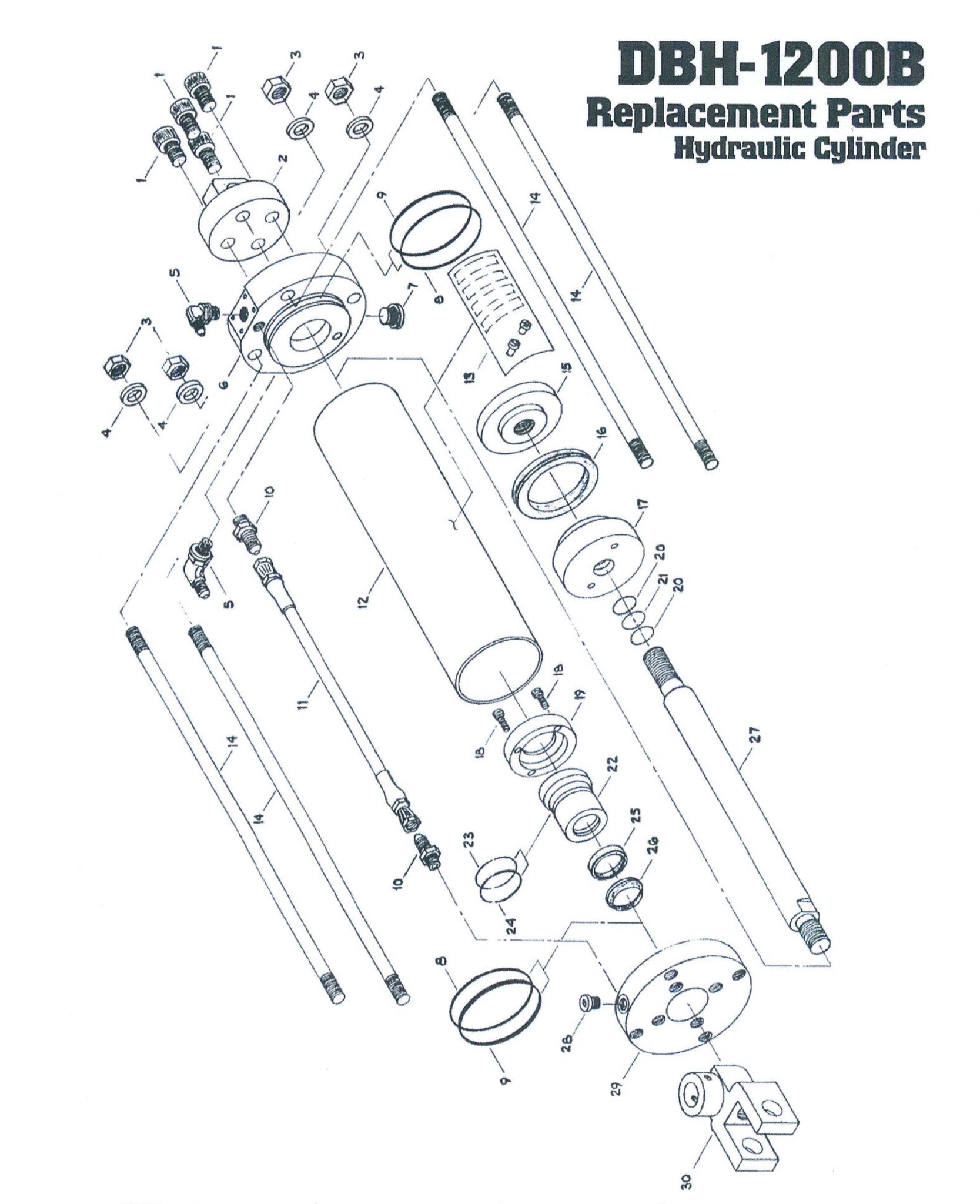 dbh1200b hydraulic cylinder diagram Mustang Squeeze Tools